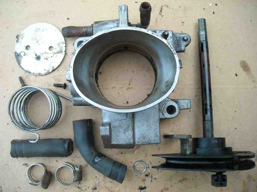 A Throttle Body Taken Apart