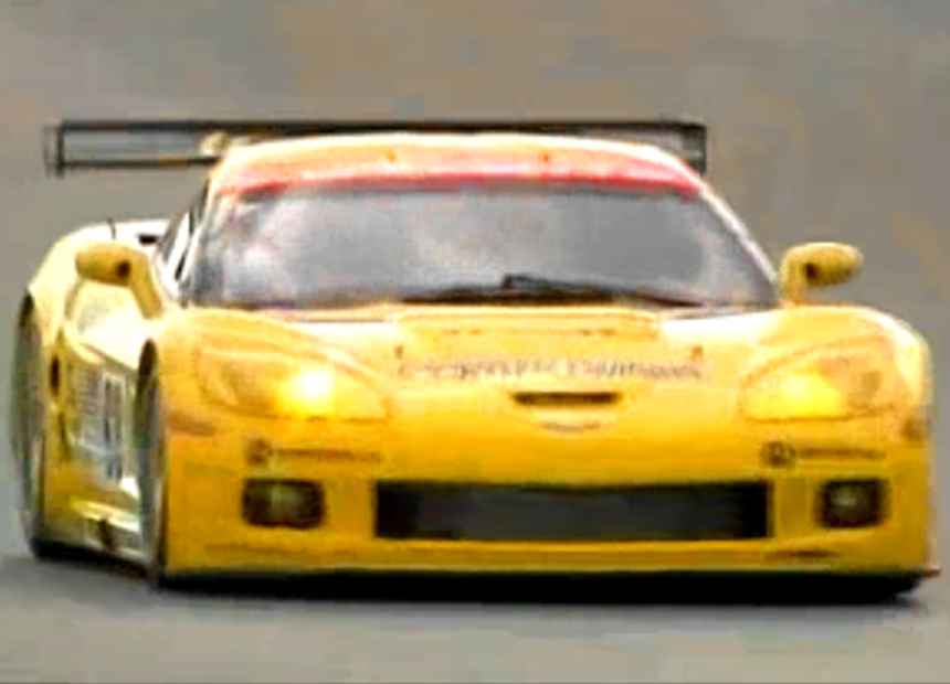 The 2005 Chevrolet C6R Le Mans Race Car Compuware Number 63