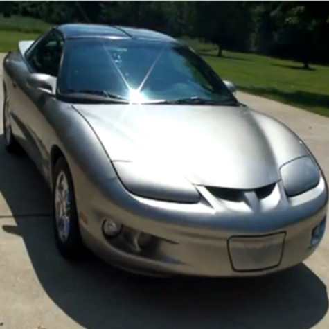 A Silver Fourth Generation Pontiac Firebird