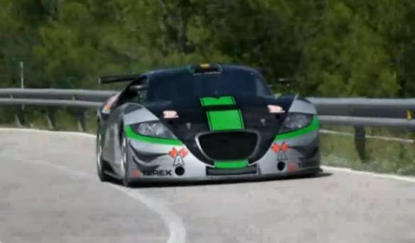 The Seat Cupra GT race car.