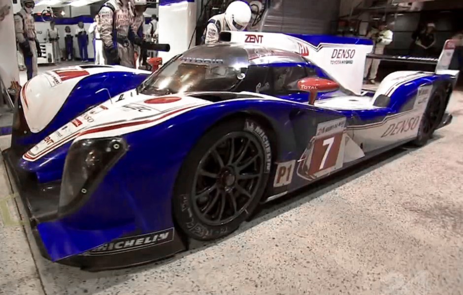 The 2012 Toyota Hybrid TS030 Le Mans Race Car